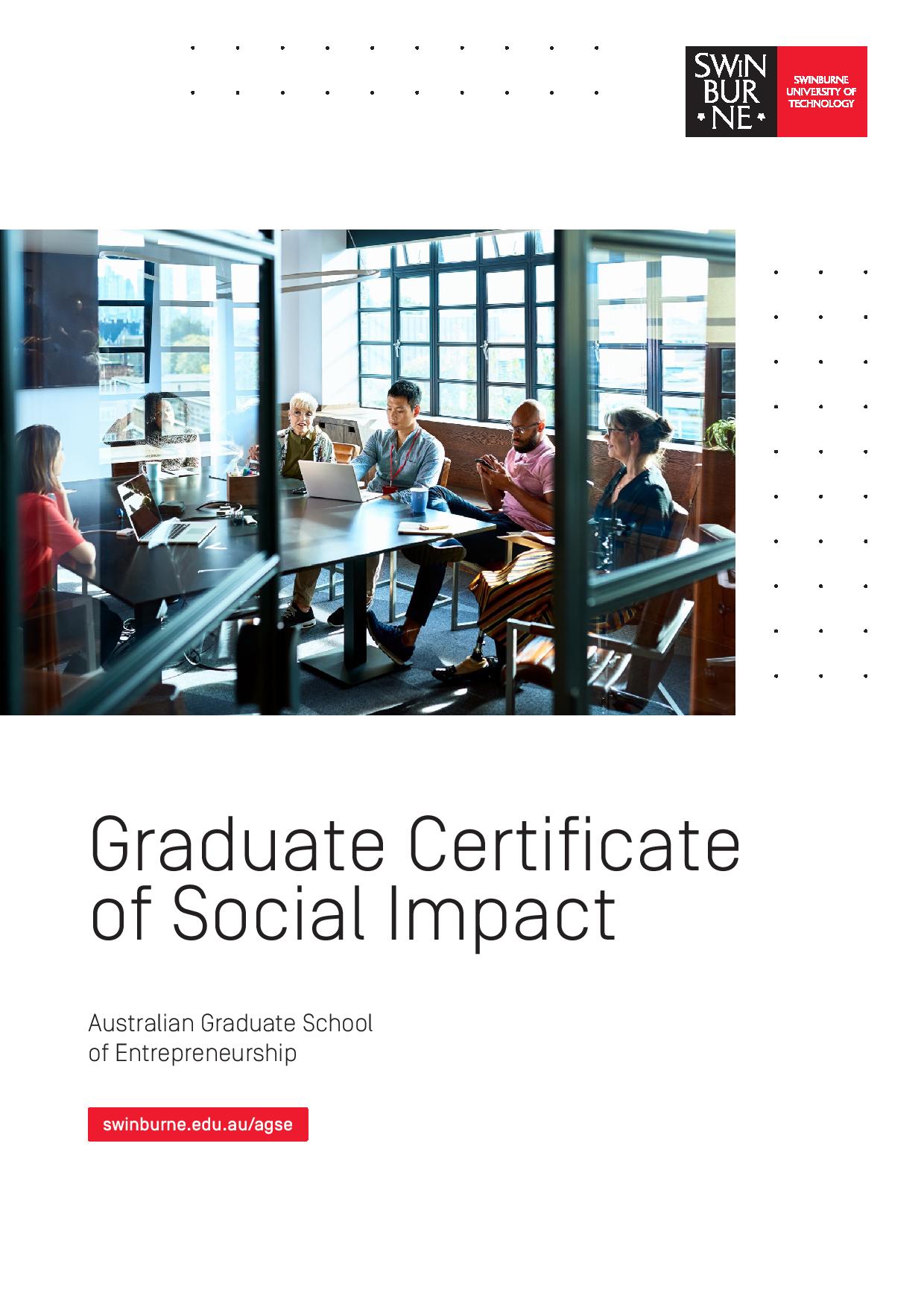 Graduate Certificate of Social Impact