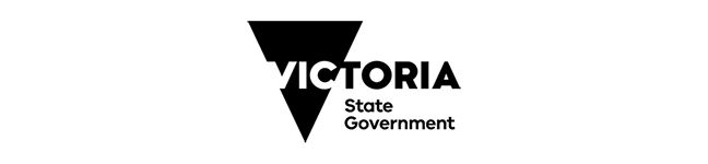 Victoria State Government logo in black