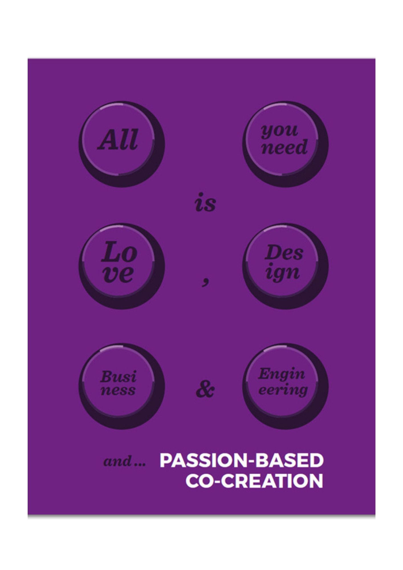 Passion-based Co-creation book cover – Design Factory Melbourne