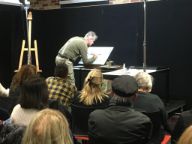 joseph zbukvic painting at art show