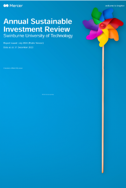 Annual Sustainable Investment Review
