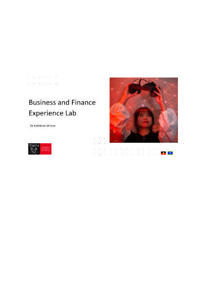 Business and Finance Experience Lab