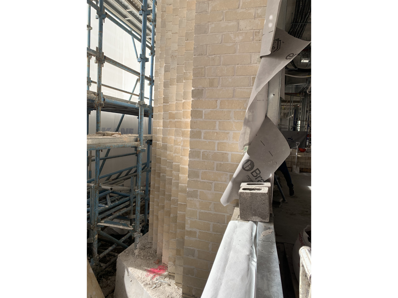 Photo of the brick facade that is on the new Latelab.