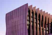The Advanced Manufacturing and Design Centre at Hawthorn Campus in the evening