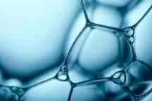 Blue Soap Bubbles 5 - Water Abstract Macro Foam Background