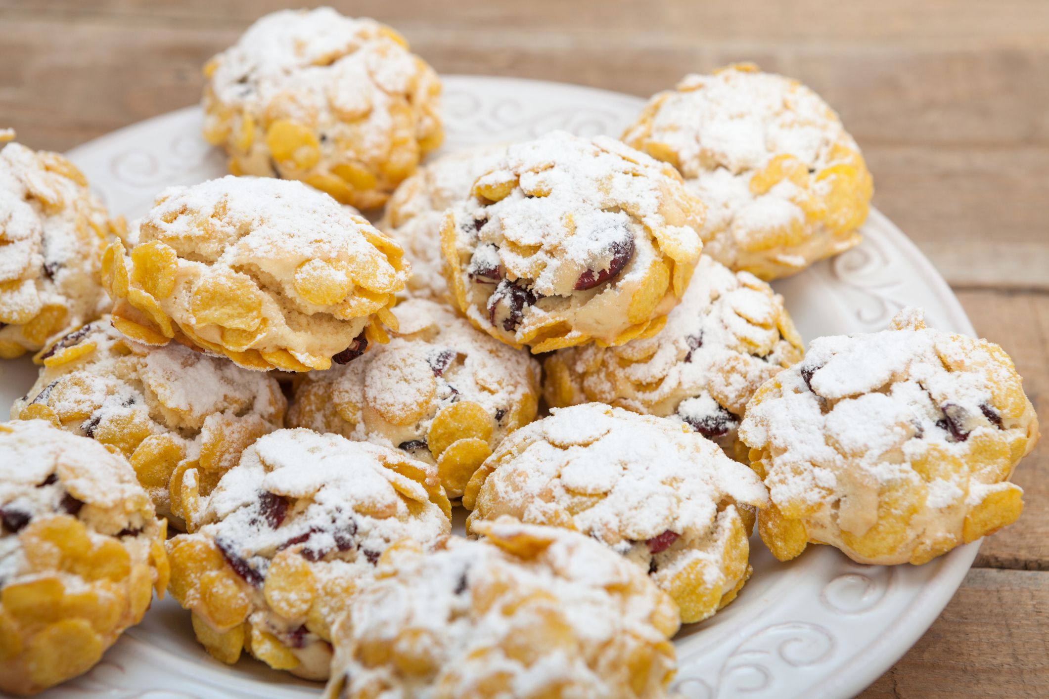 Corn flake cereal cookie