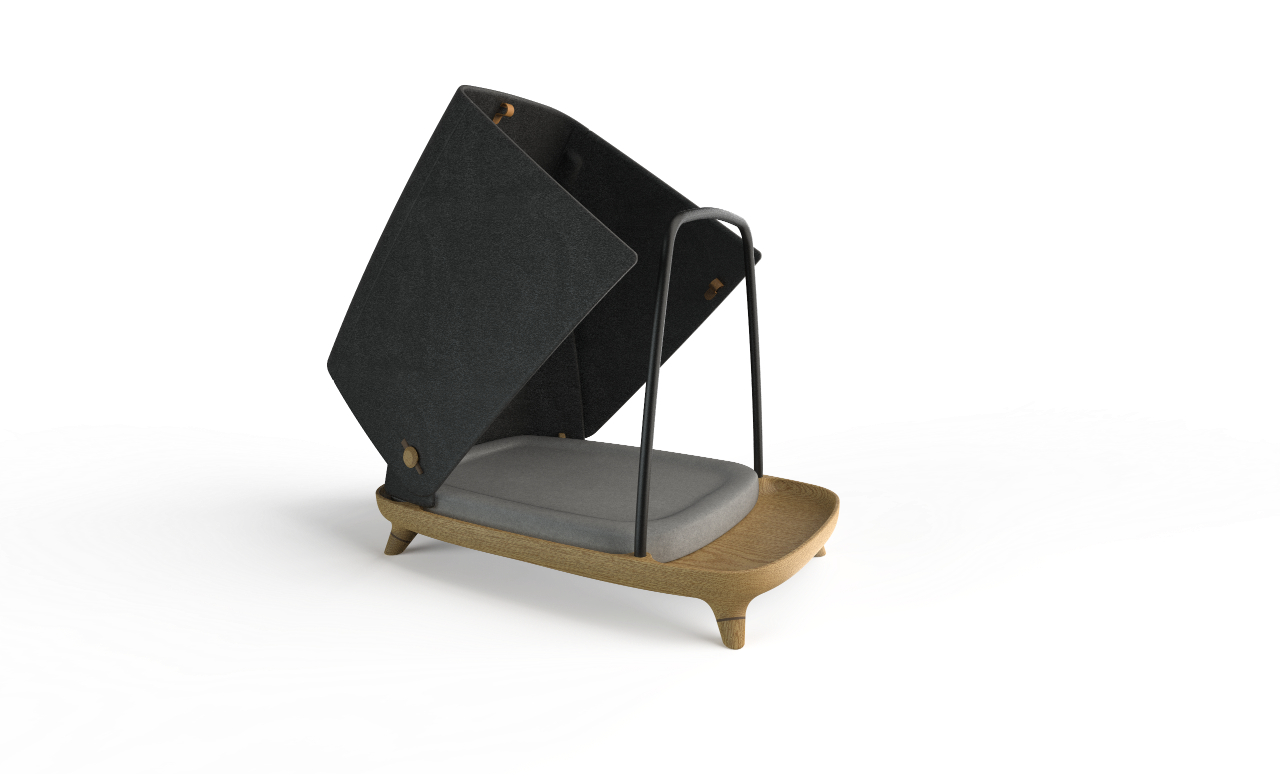 Outdoor Timberfy kennel with fabric cover and timber frame