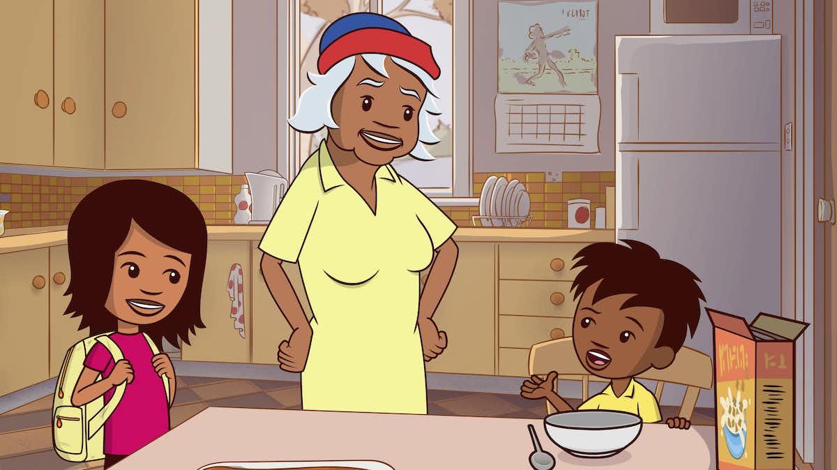 Little J and Big Cuz is program about two young Indigenous Australian kids living with their Nanna and Old Dog. SBS TV.