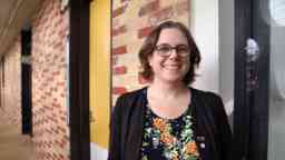 Professor Virginia Kilborn in the ATC building