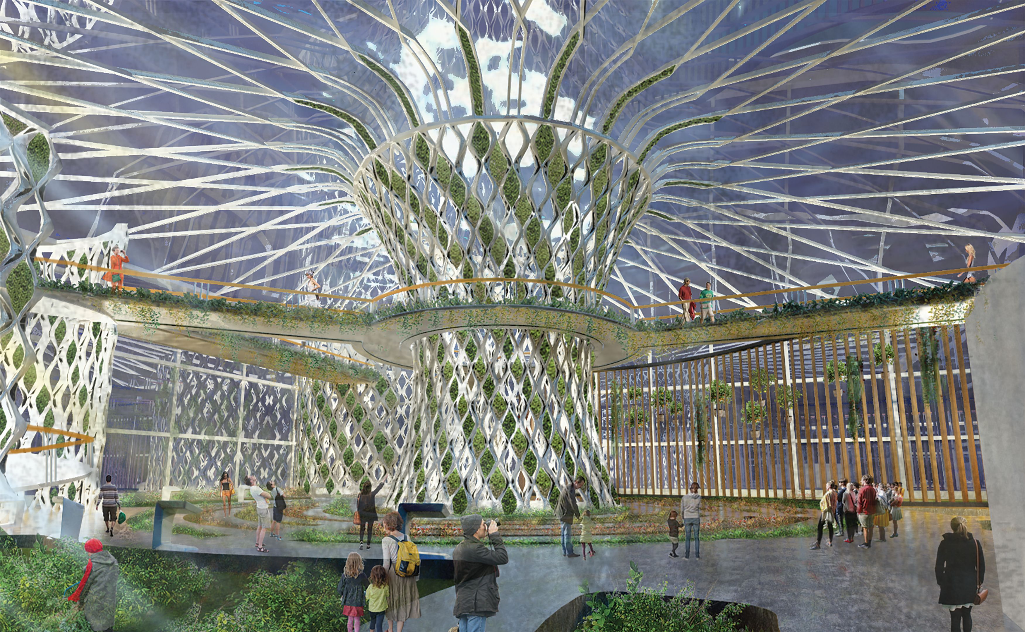 An interior architecture student's work.